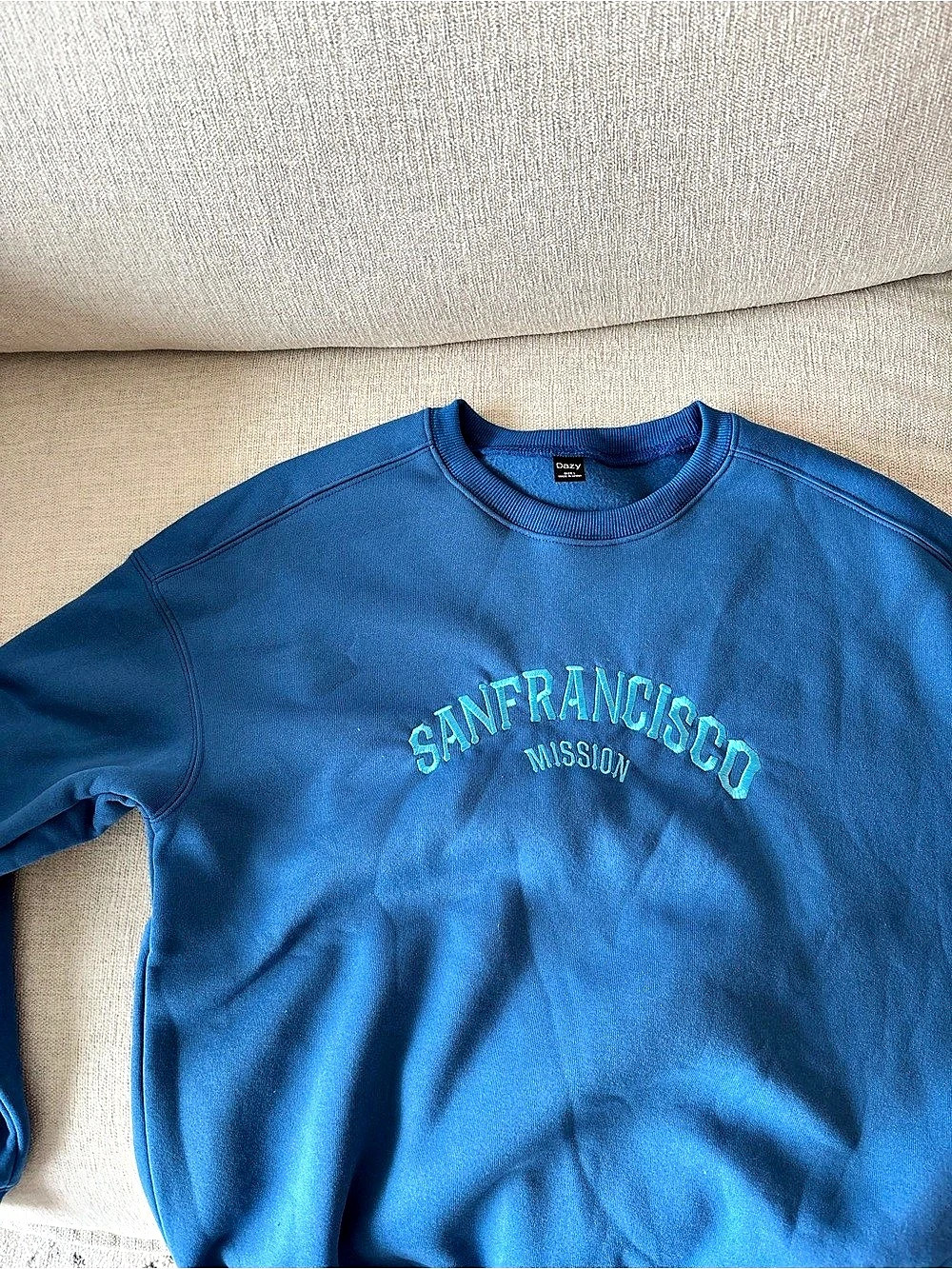 Dazy San Francisco Mission Sweatshirt Blue